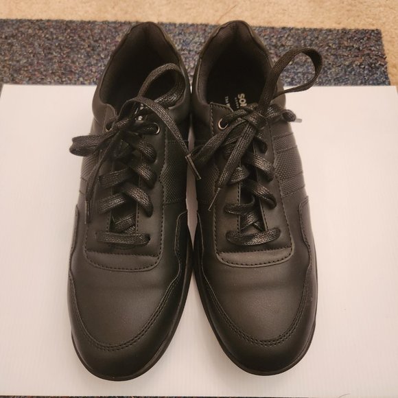Sonoma Slip Resistant Men's Black Shoes - Picture 1 of 4